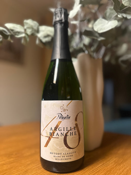 Agrille Bianche, Blanc De Noir , Metodo Classico, Dosaggio  Zero, Peteglia